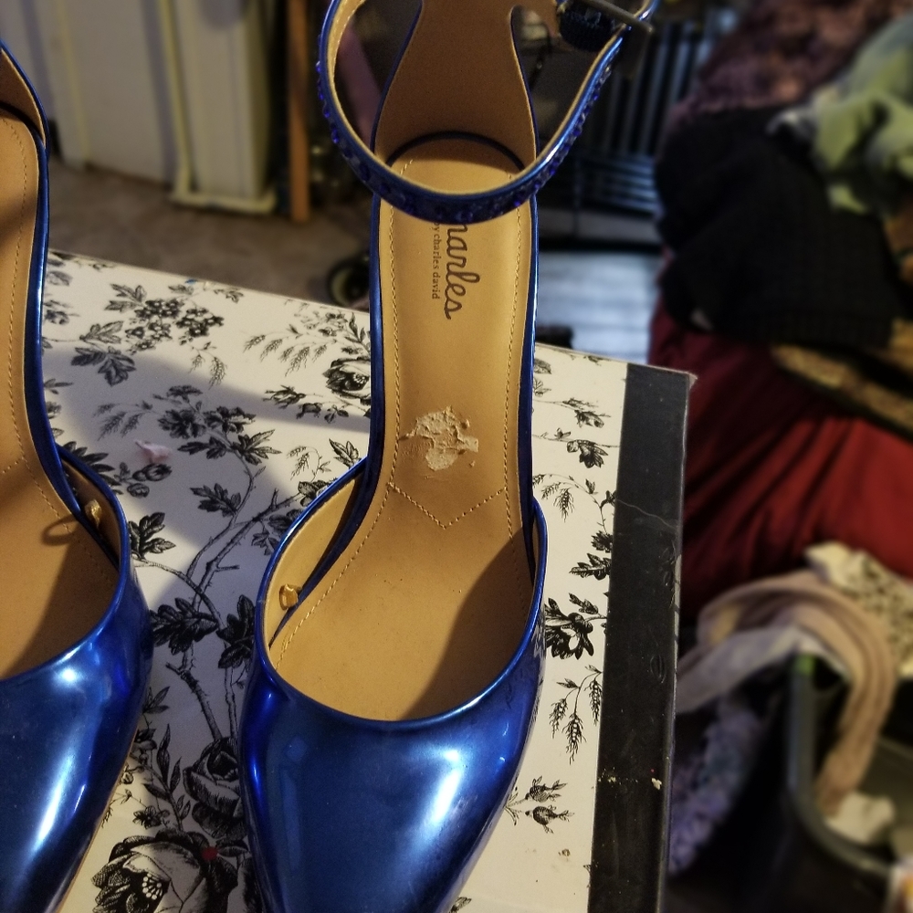 Blue stilettos